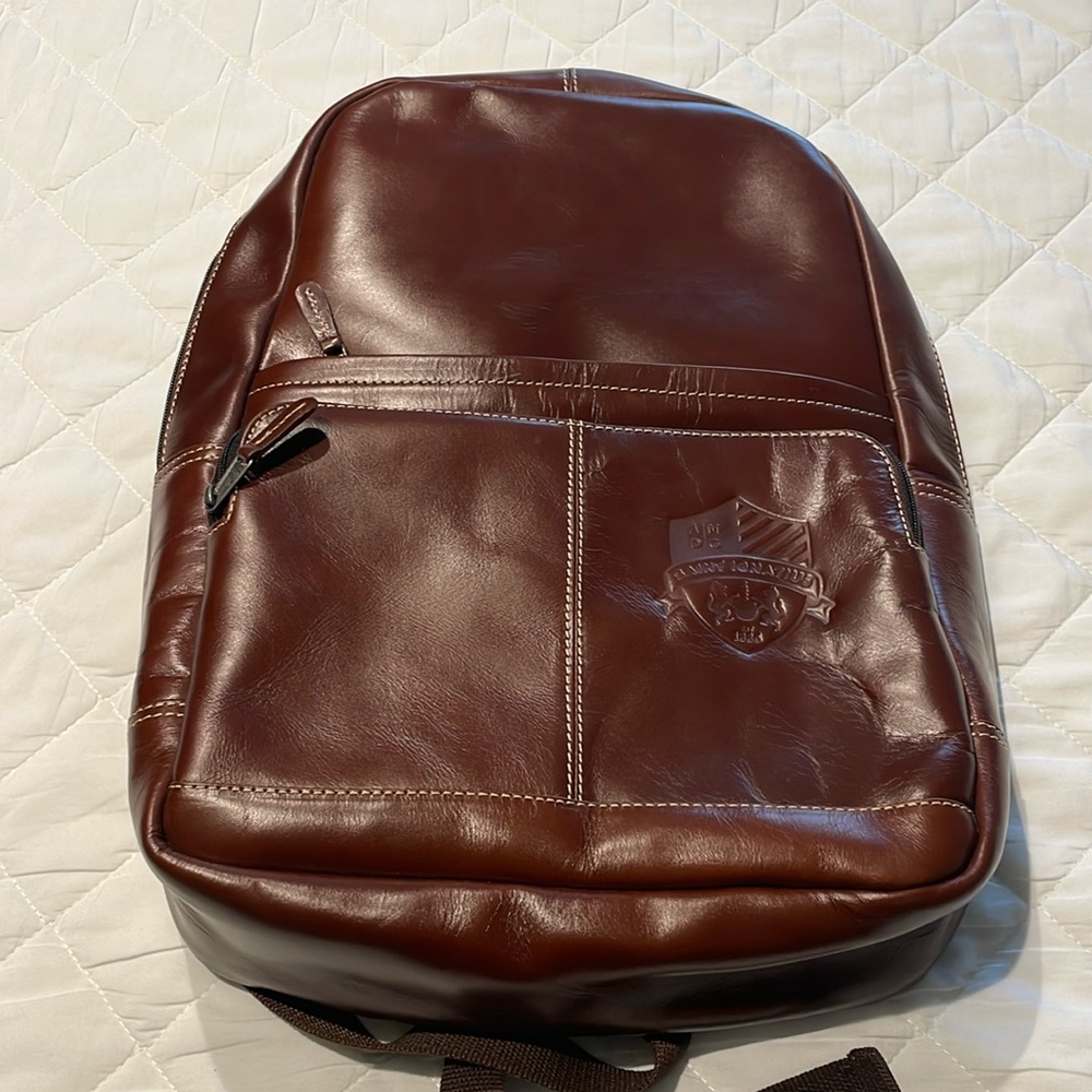 Leather Backpack - engraved